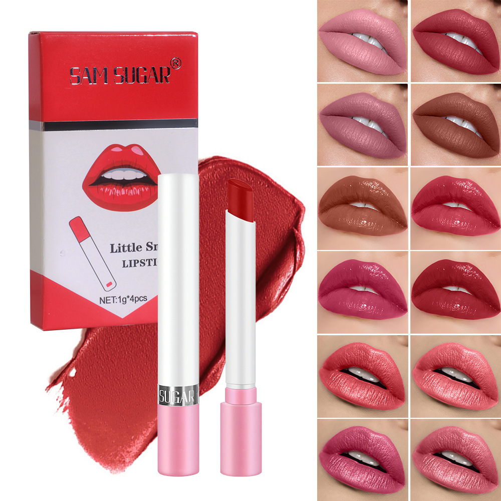 Beauty Makeup Store - مجموعة أحمر الشفاه السجائر 4 قطع
