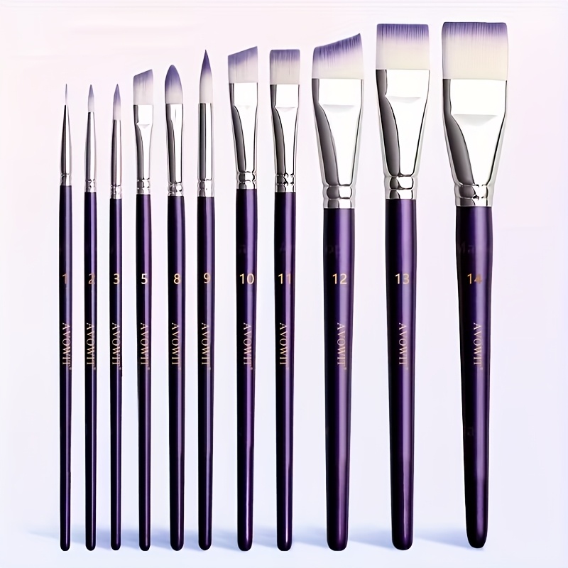 Beauty Makeup Studio - مجموعة فرش رسم احترافية 7/11 قطعة،