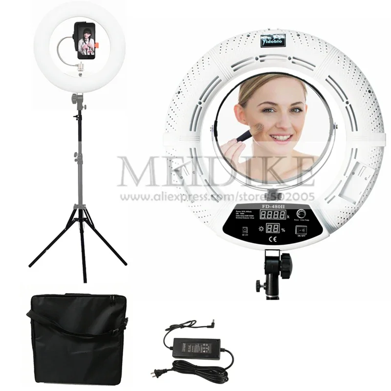 Beauty Makeup Studio - إضاءة حلقية يدوبلو 96 واط FD-480