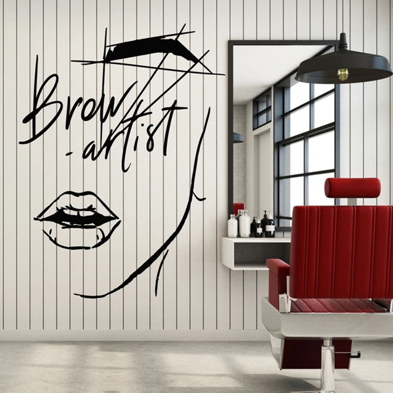 ملصقات جدارية من الفينيل للوجه - مراجعة Beauty Makeup Artist وسعره