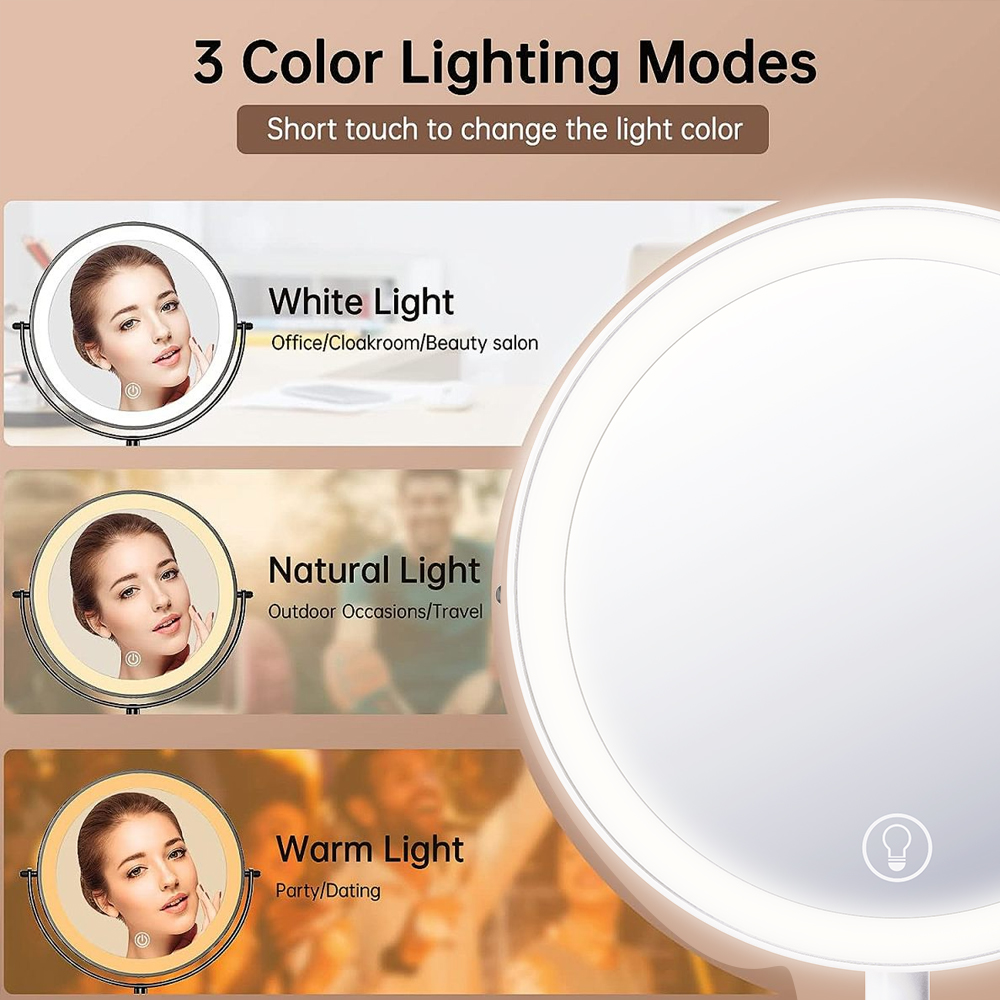 مرآة مكياج LED من Itel Imm-01  - مراجعة Beauty Makeup Definition وسعره