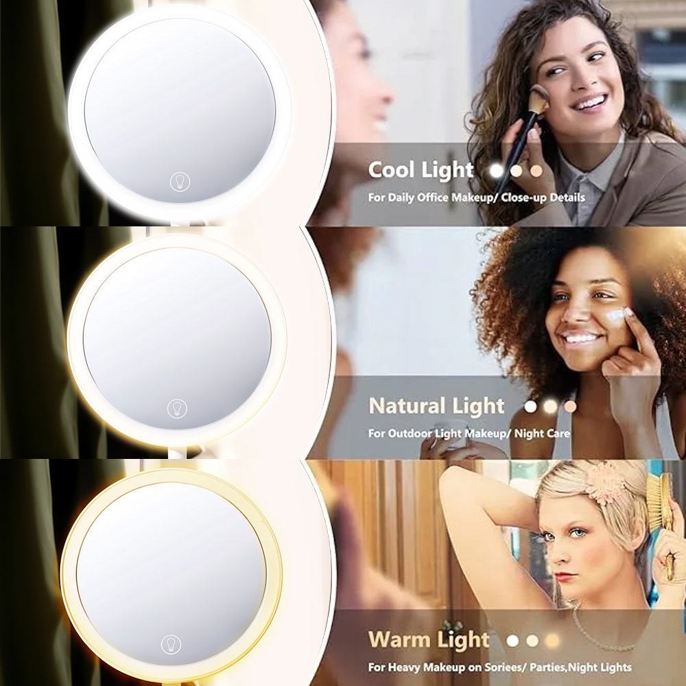 مرآة مكياج LED من Itel Imm-01  - مراجعة Beauty Makeup Definition وسعره