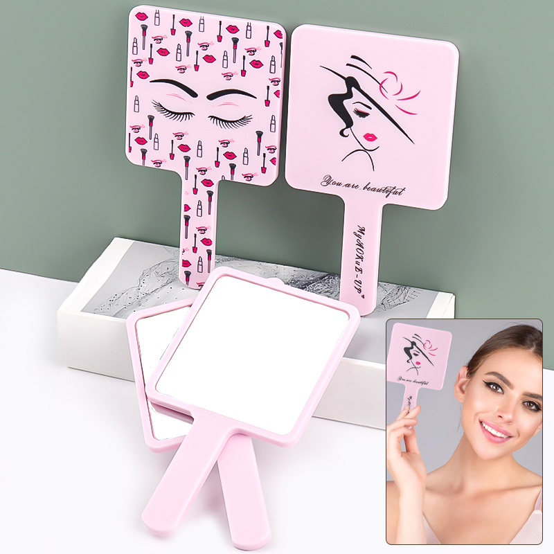 الوردي رمش تمديد يده مرآة ماكي - مراجعة Beauty Makeup Definition وسعره