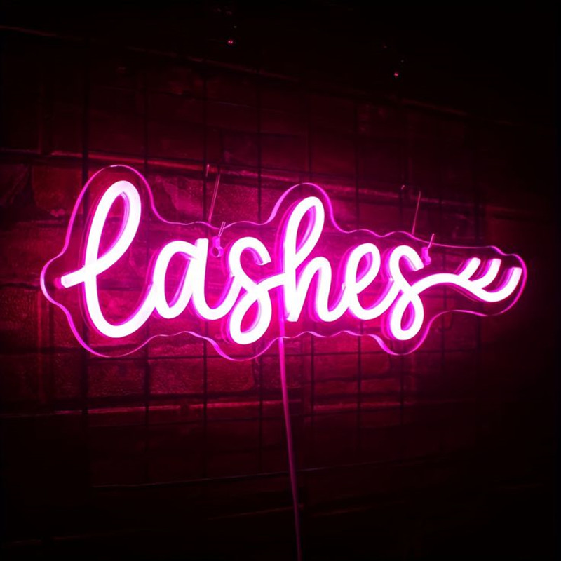 الوردي LED جلدة النيون جدار دي - مراجعة Beauty Makeup Studio وسعره