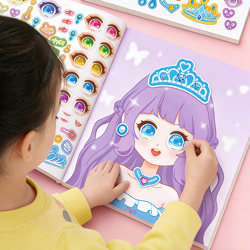 ملصقات مكياج الأميرة، كتاب ملص - مراجعة Makeup Beauty Makeup Game وسعره
